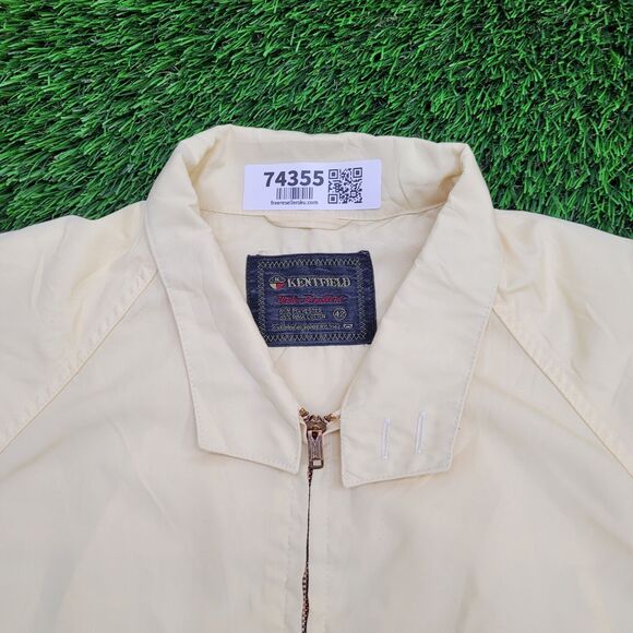 Vintage 80s Blouson Jacket Large 42 24x24 Yellow - Picture 8 of 11